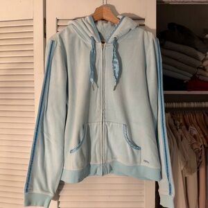 IZOD Movement Zip-Up Hoodie | Rhinestone Detail | XL